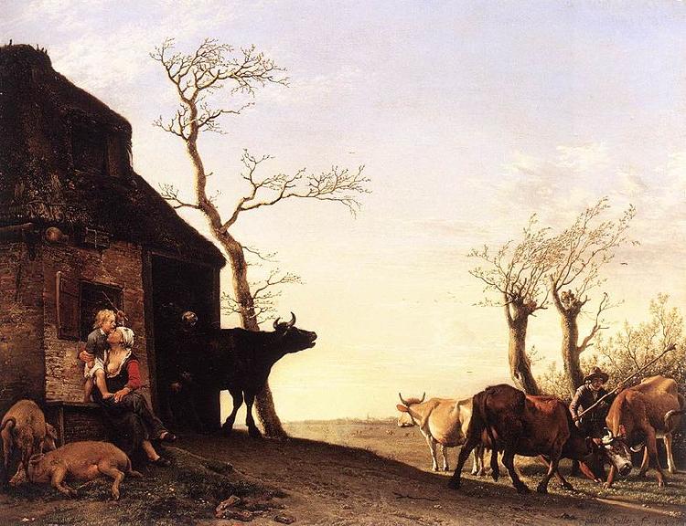 paulus potter Driving the Cattle to Pasture in the Morning Germany oil painting art